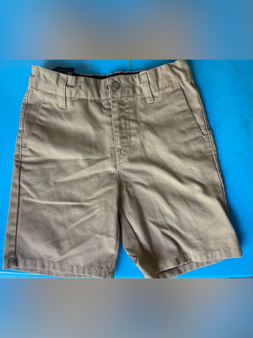 Volcom Tan Khaki Shorts - Classic Chino Pocket